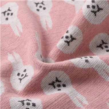 Puuvillaspandex jacquard-neulekangas